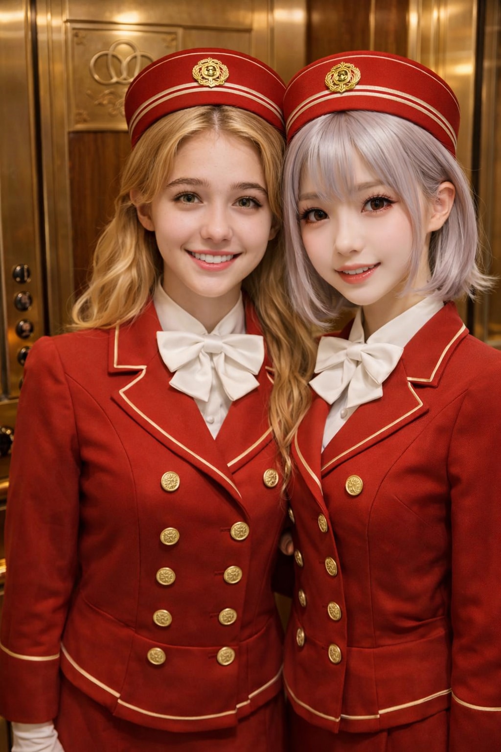 【masamin先輩のまねっこ投稿】チャーミーのエレベーターガールに里美ちゃんがきた！