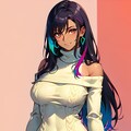 紅白ニットセーターギャルズ 7枚目