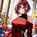 紅白ニットセーターギャルズ 3枚目
