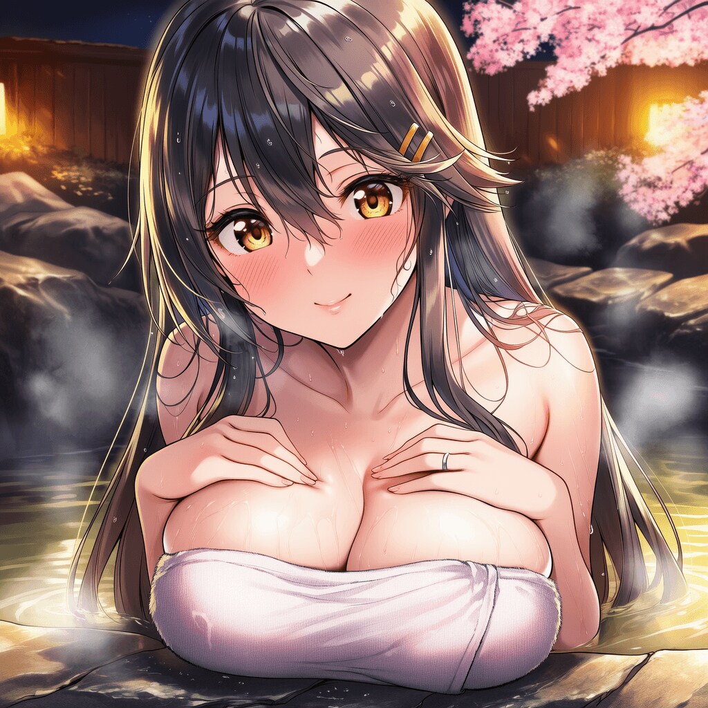 春の温泉艦娘