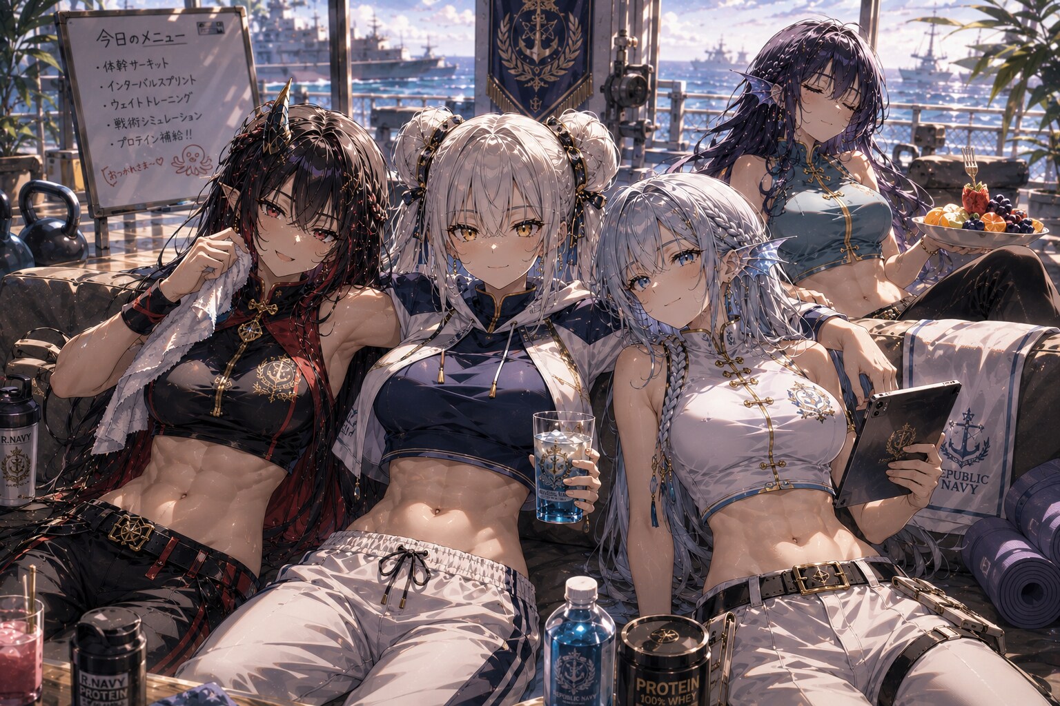 📸 【大将と三将】プライベート撮影⚓ | の人気AIイラスト・グラビア