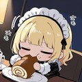 新入荷のロールケーキをこれでもかとお替りしまくっちゃう系メイドちゃん 2枚目