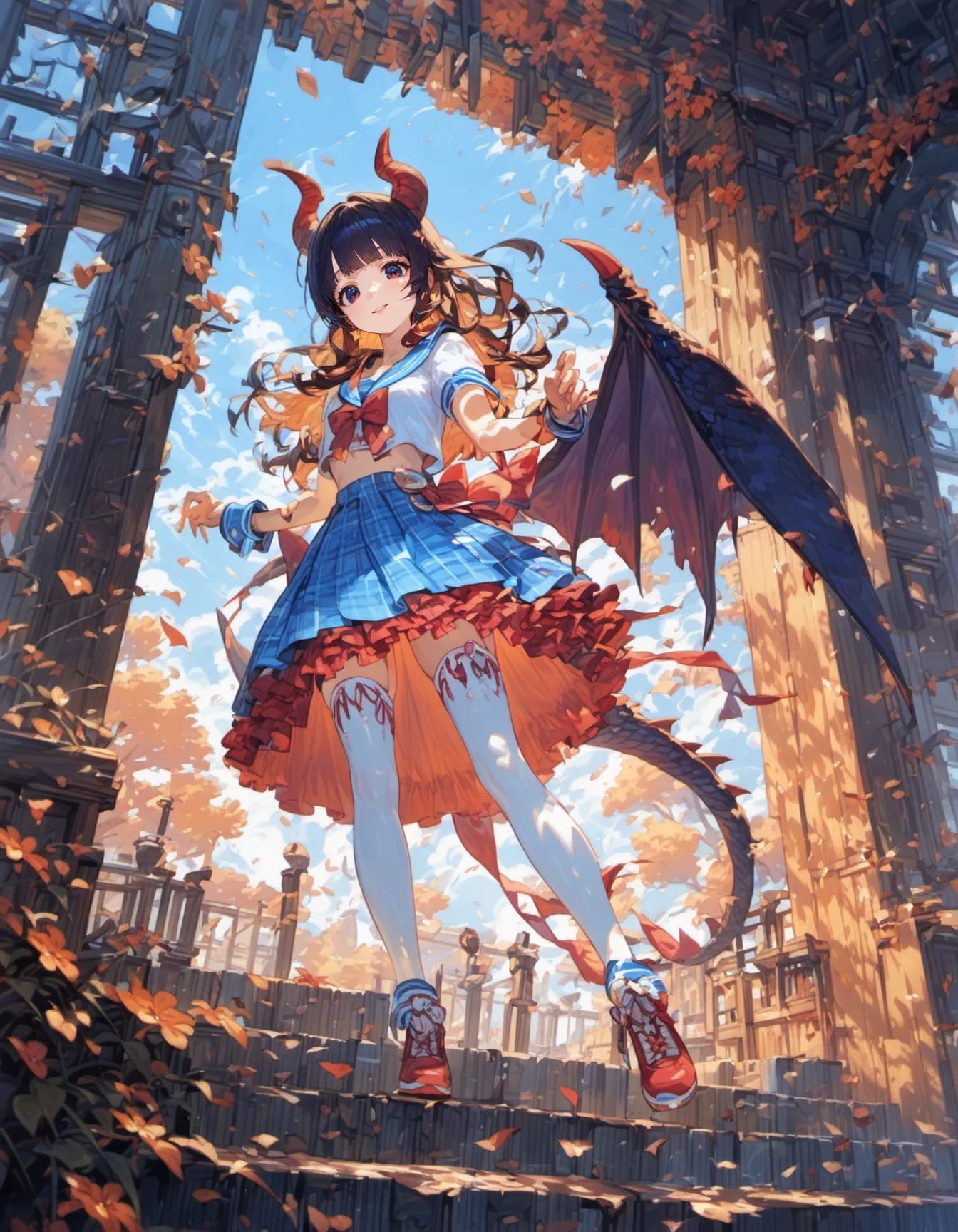 Dragon Wings in the Autumn Wind | の人気AIイラスト・グラビア