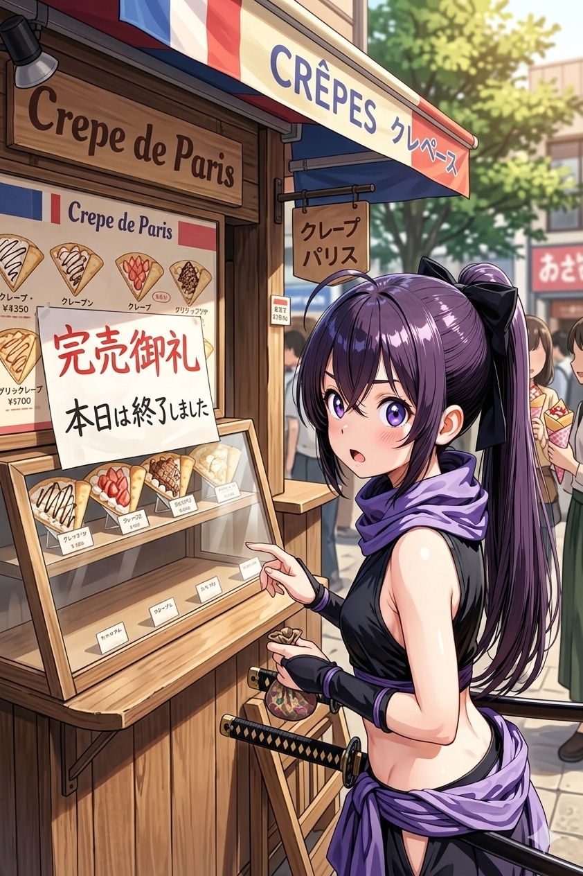 タイミングの悪いクノイチ | の人気AIイラスト・グラビア