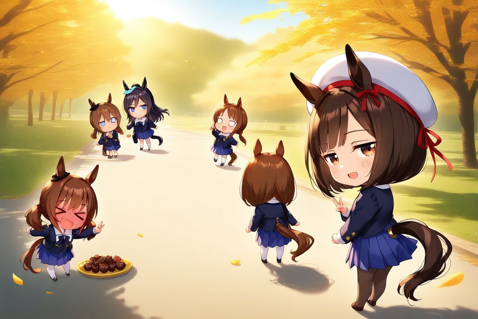 「ちょっ・・・！」、画面越しにチョコが飛んでくる-！。 | の人気AIイラスト・グラビア