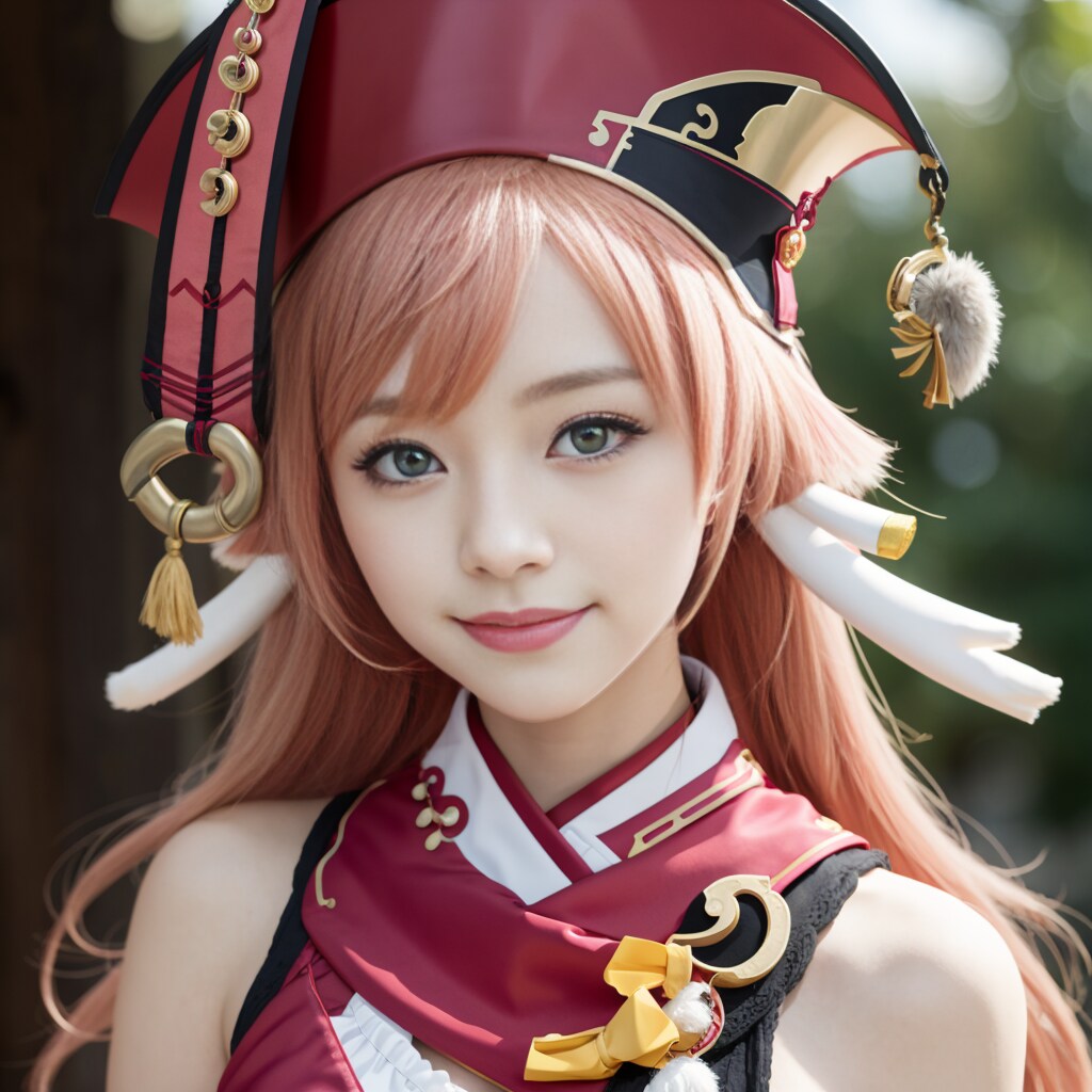 【原神　煙緋】コスプレ風イラスト