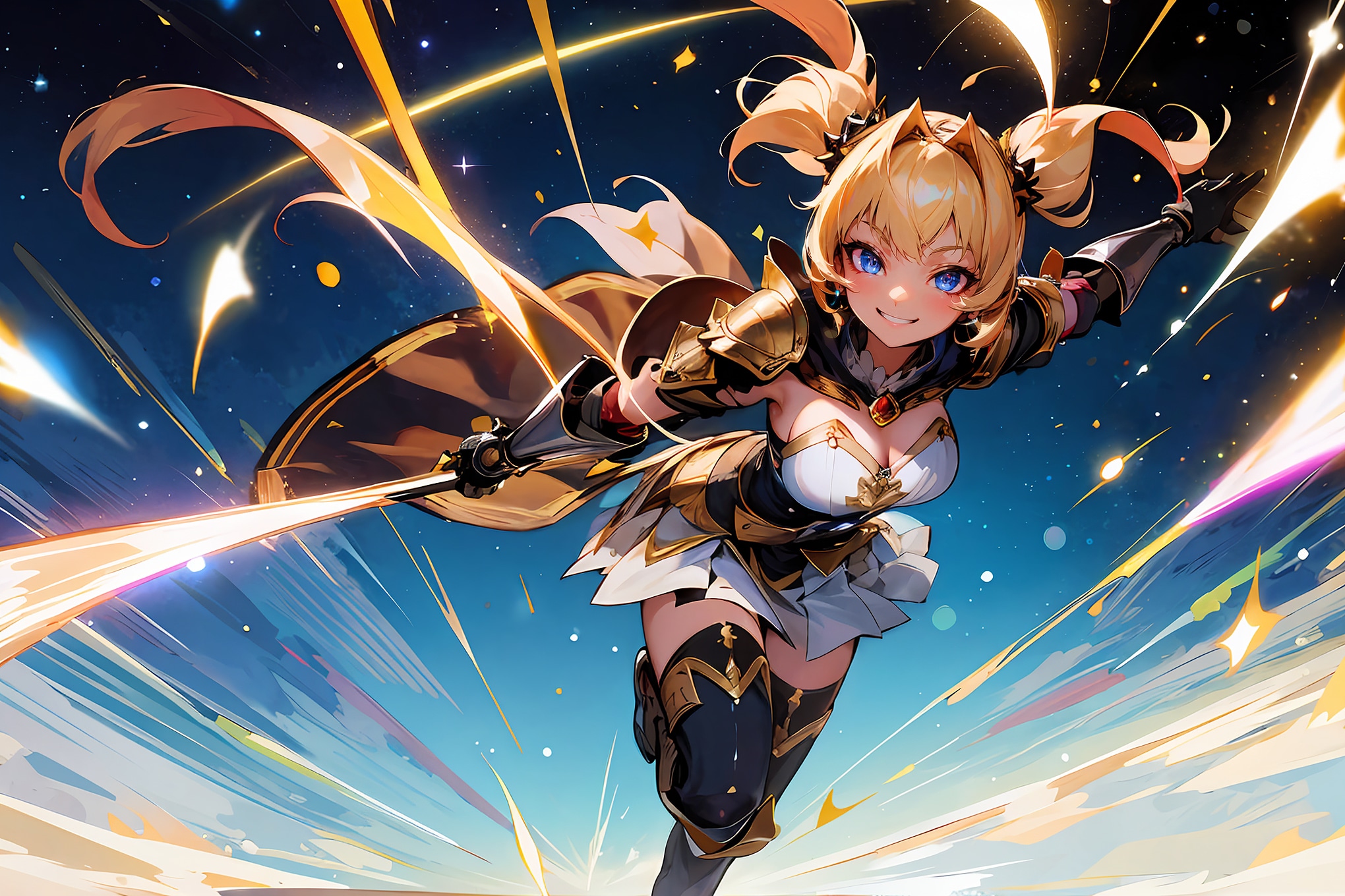 4枚] 走るツイテ姫騎士
