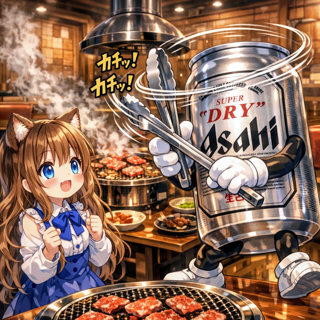 焼肉屋でトングカチカチ | の人気AIイラスト・グラビア
