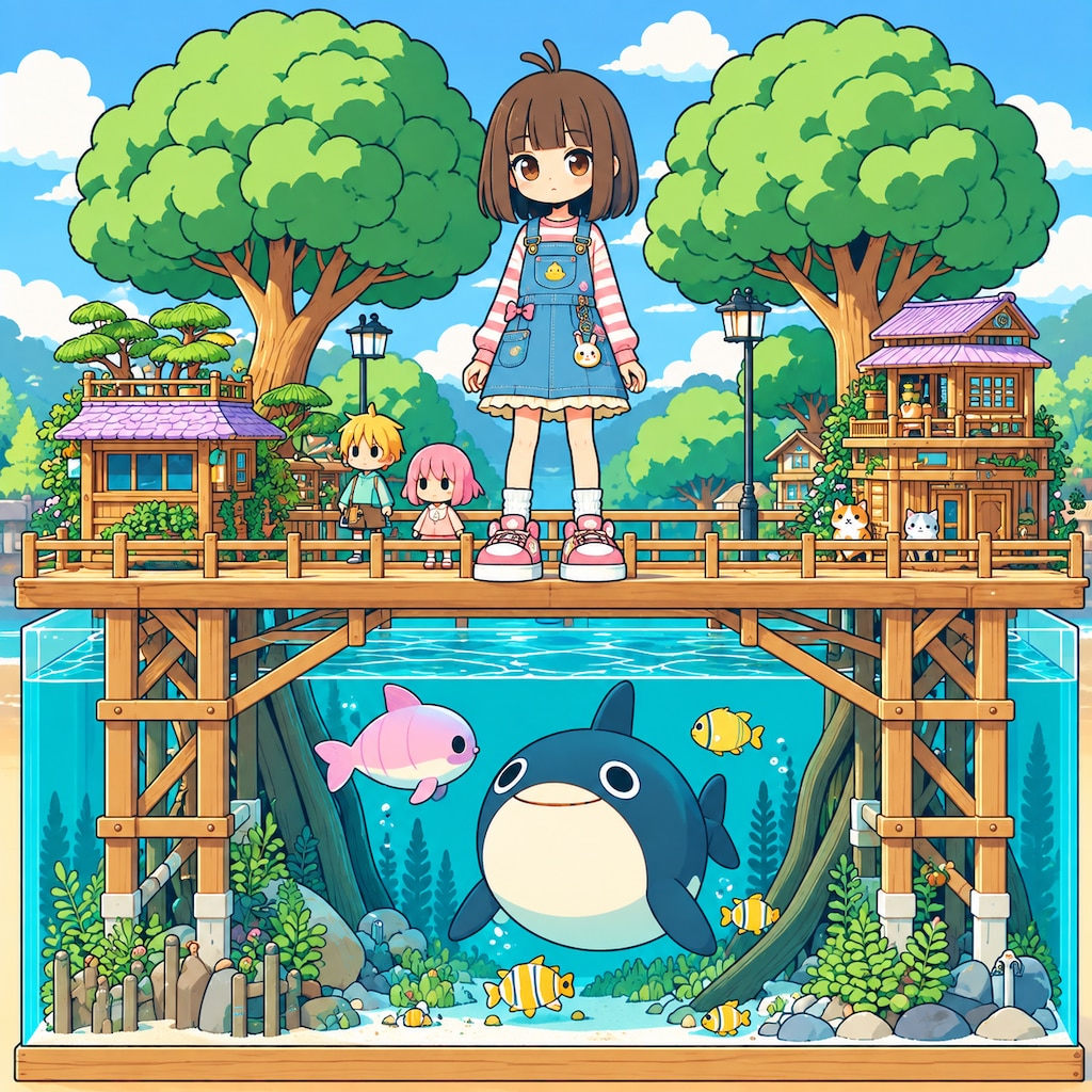 木の橋と少女101