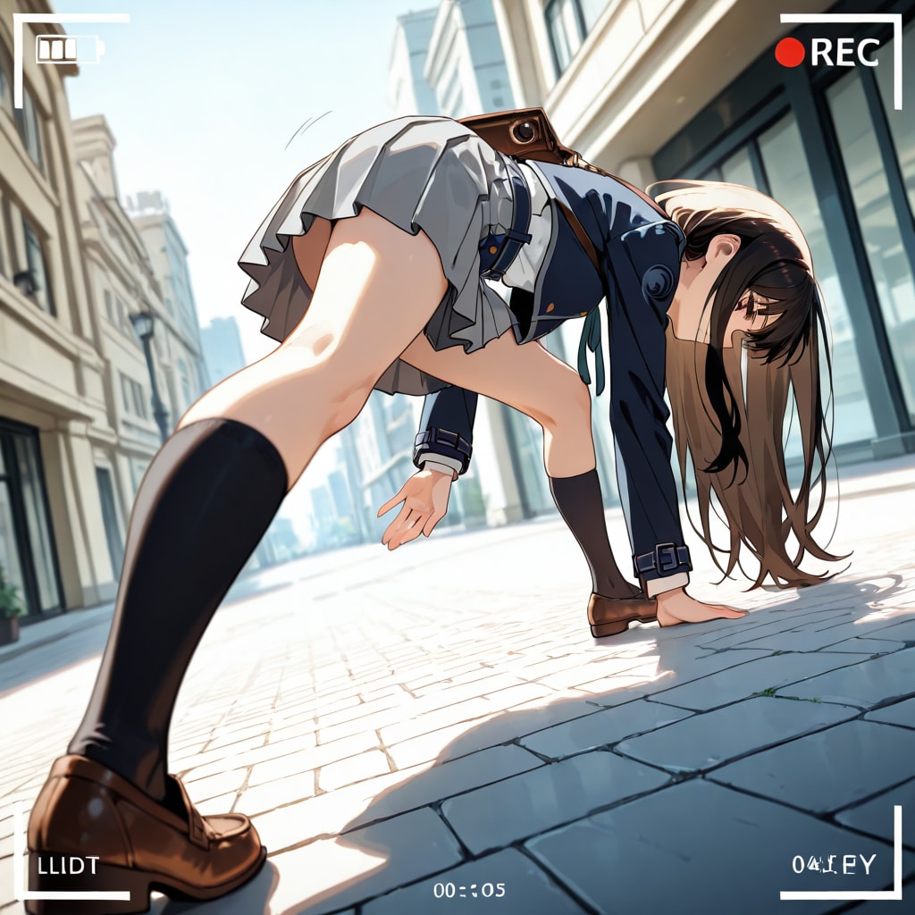 オープニングのたきなが蹴り入れるアクションワンカットシーンを完全再現しようとして見事に失敗しちゃった件 | の人気AIイラスト・グラビア