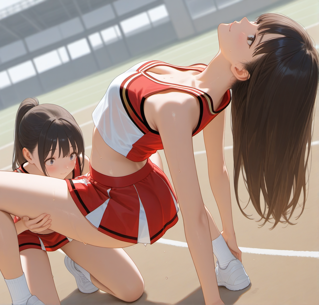 チアのストレッチ