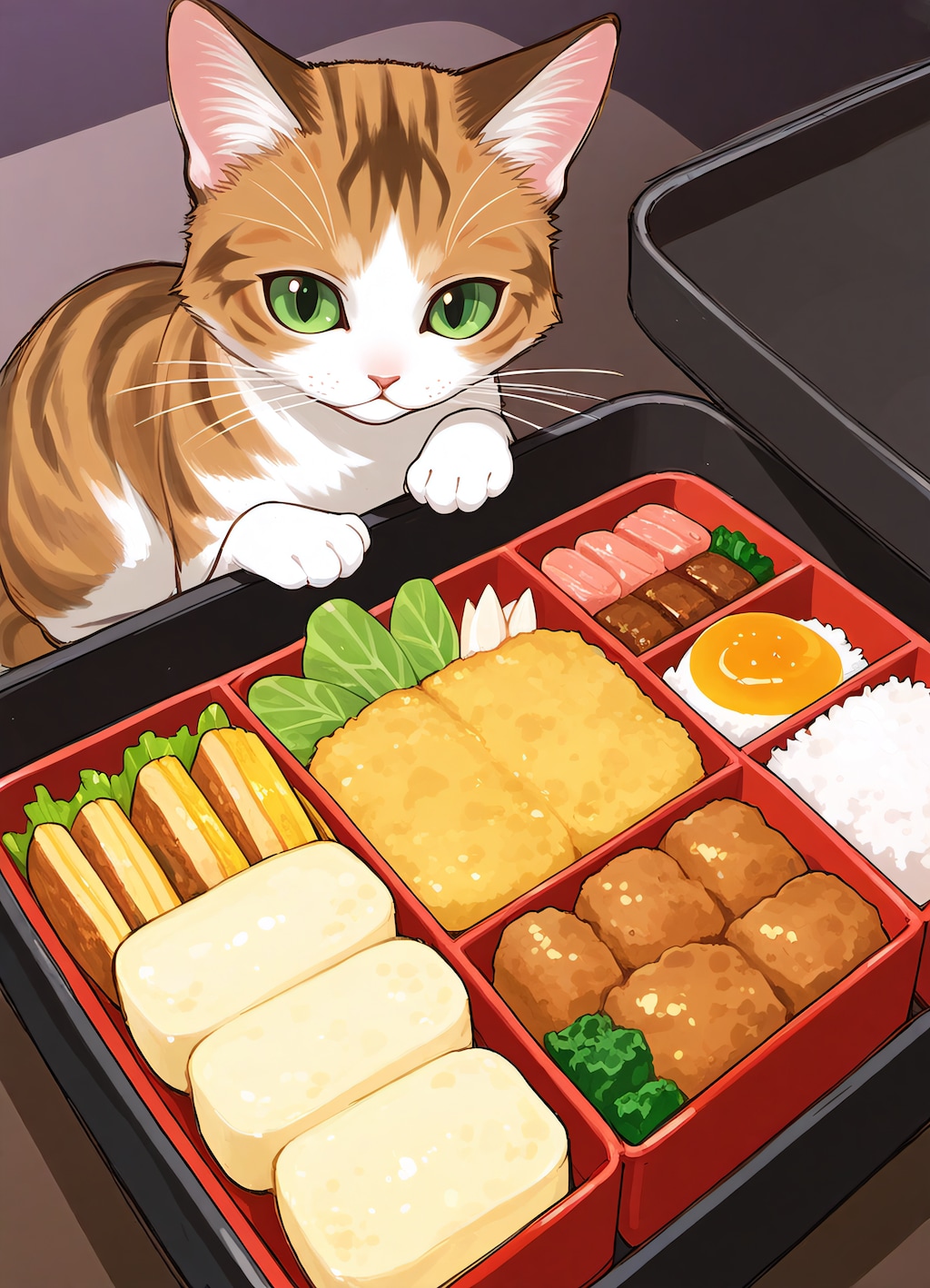 狙われたお弁当