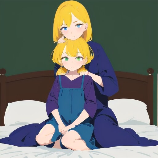 ベッドのふたり | の人気AIイラスト・グラビア