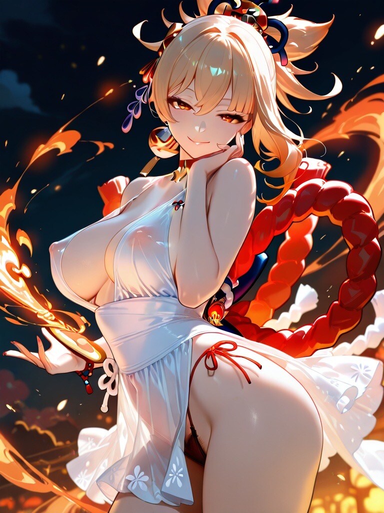 (もともと)宵宮✖️雷電✖️八重神子(成熟)