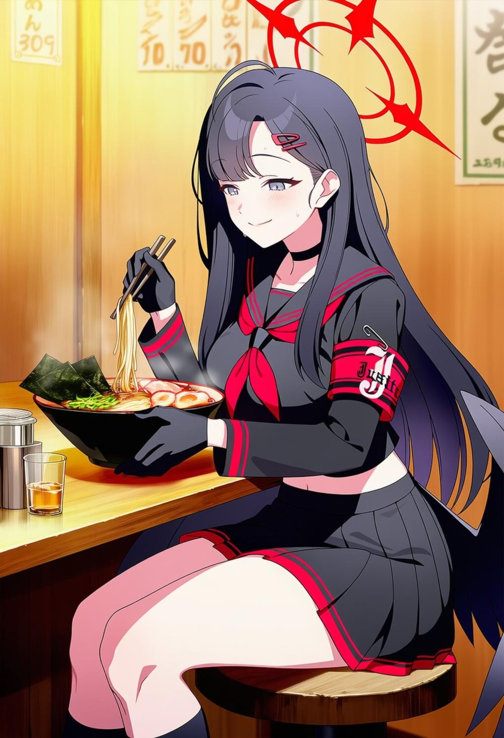 天使＆堕天使コスプレ翼の人妻