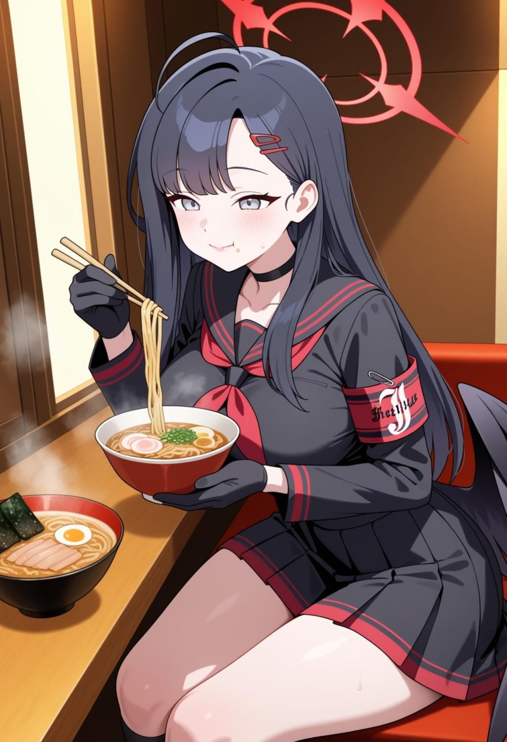 天使＆堕天使コスプレ翼の人妻