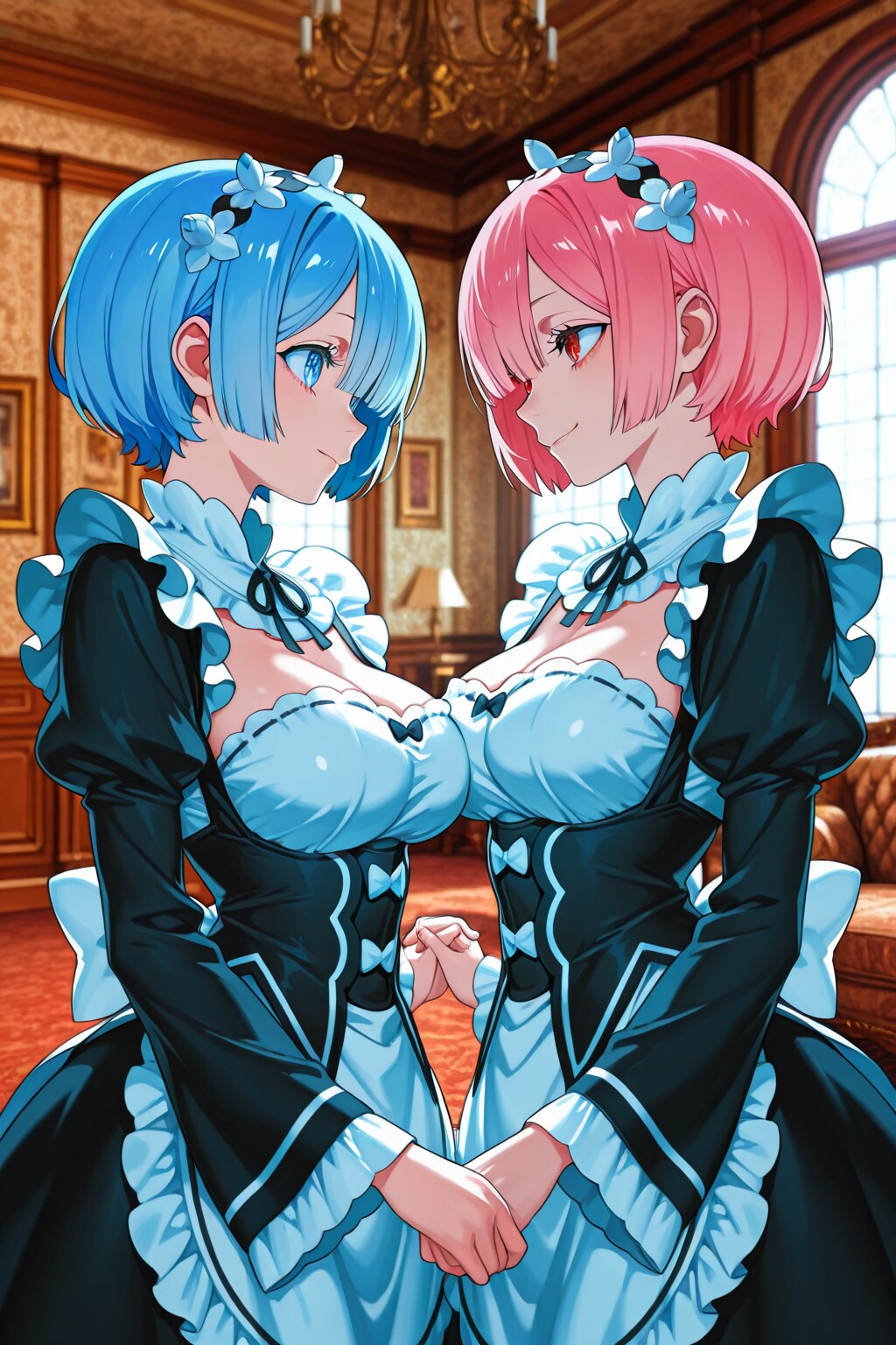 ECHIDNAでレムラム♊️❤️ | の人気AIイラスト・グラビア