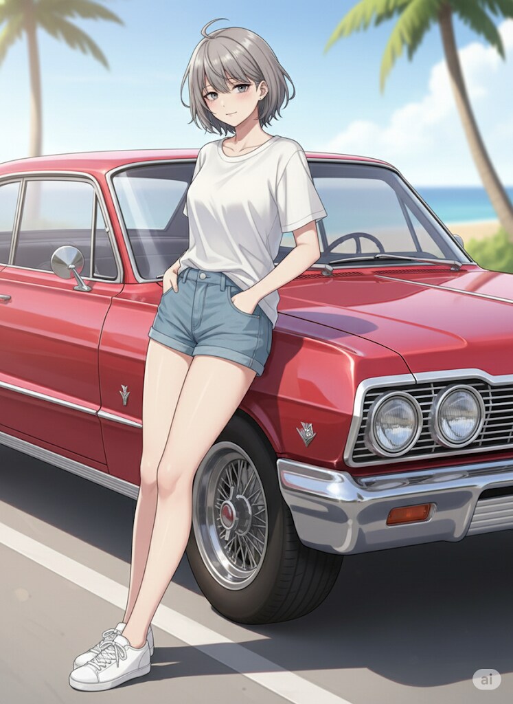 半袖半ズボン美人 | の人気AIイラスト・グラビア