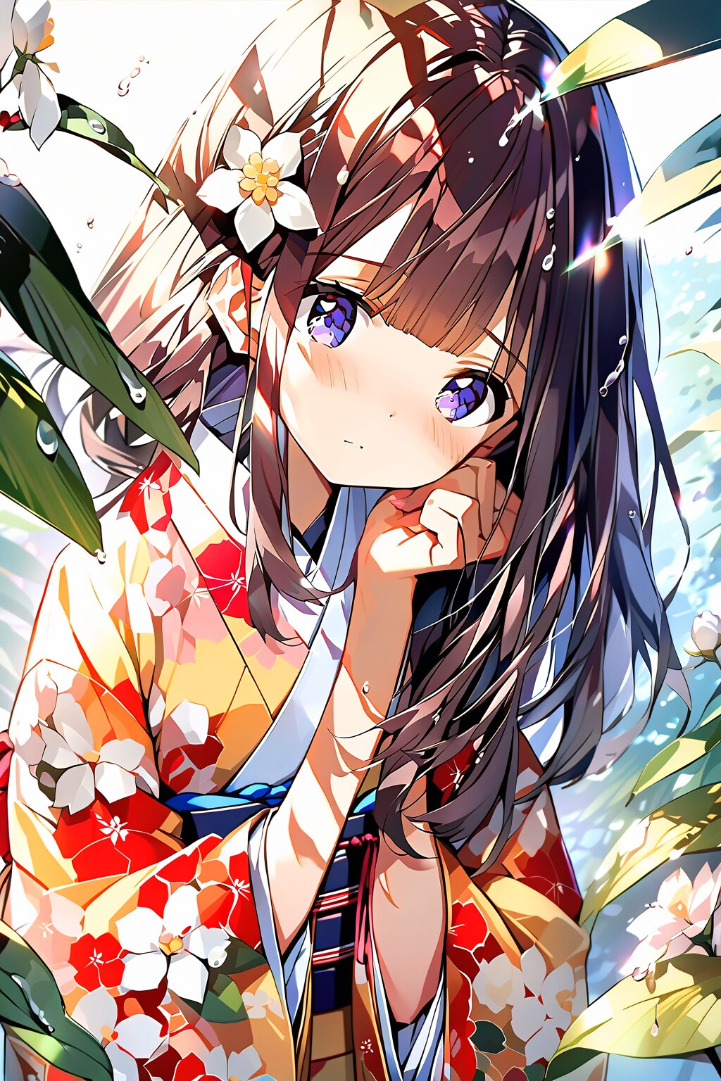山吹の横から