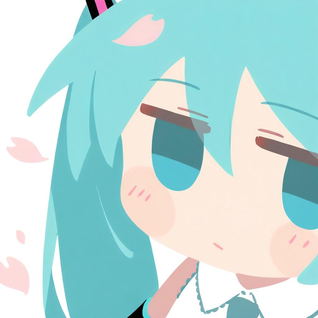 ちびミクさんとサクラ | の人気AIイラスト・グラビア