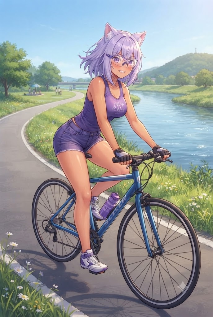 クロスバイクを駆るシス