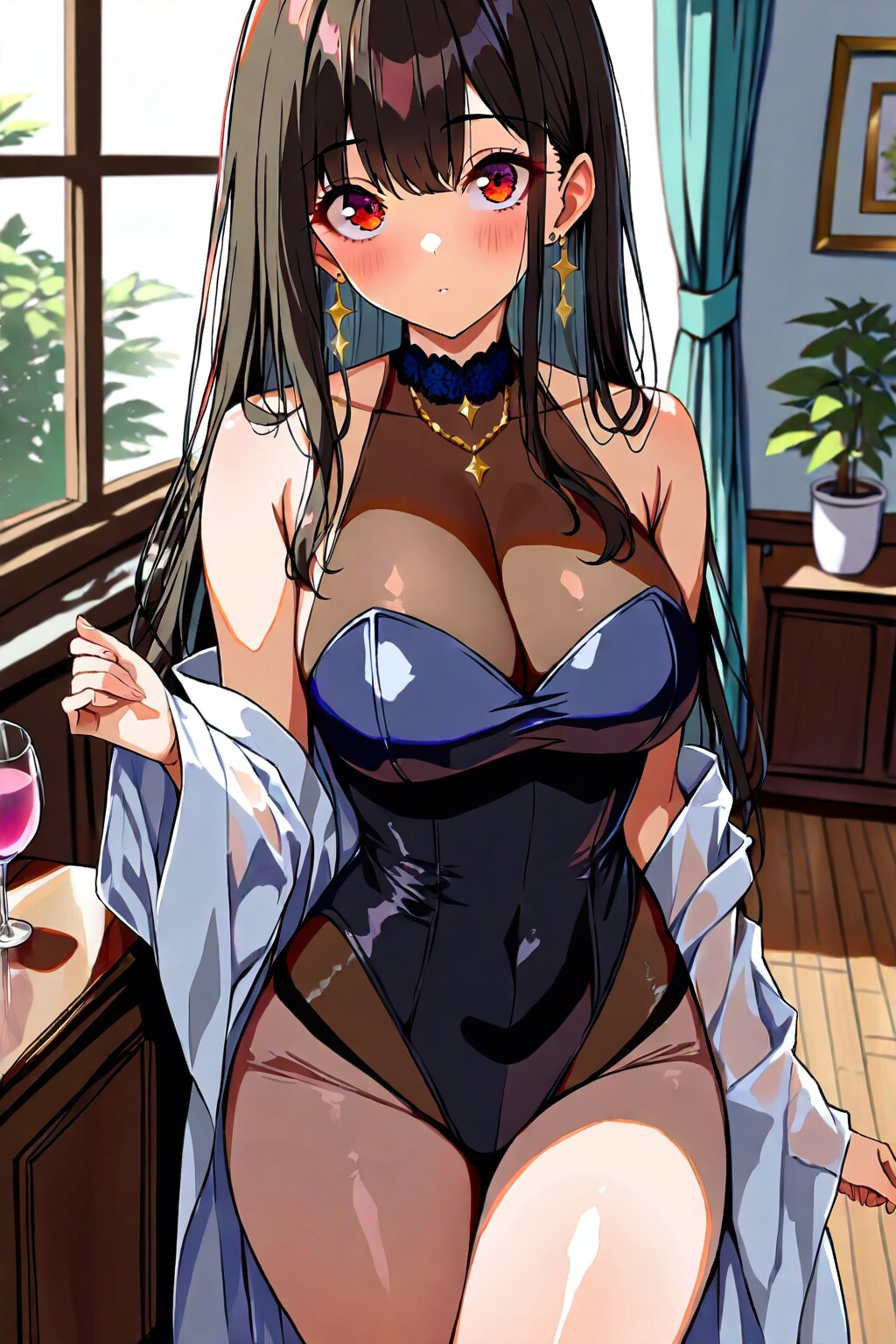 控え室にて