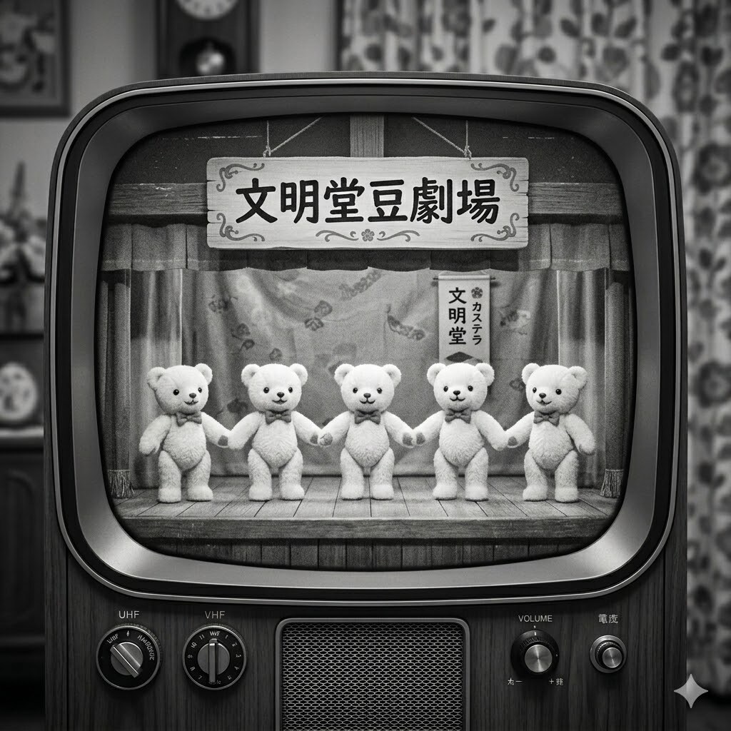 ♪カステラ一番、電話は二番、三時のおやつは文明堂♪
