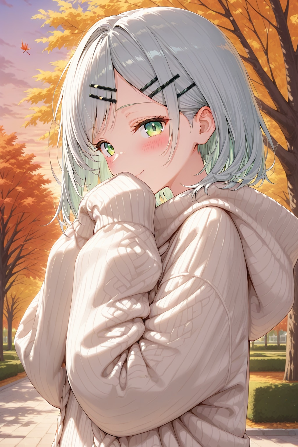 萌え袖の真樹ちゃん | の人気AIイラスト・グラビア