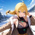 雪景色とレイメ姉さん♪ 8枚目