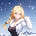 雪景色とレイメ姉さん♪ 3枚目