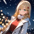 雪景色とレイメ姉さん♪ 5枚目