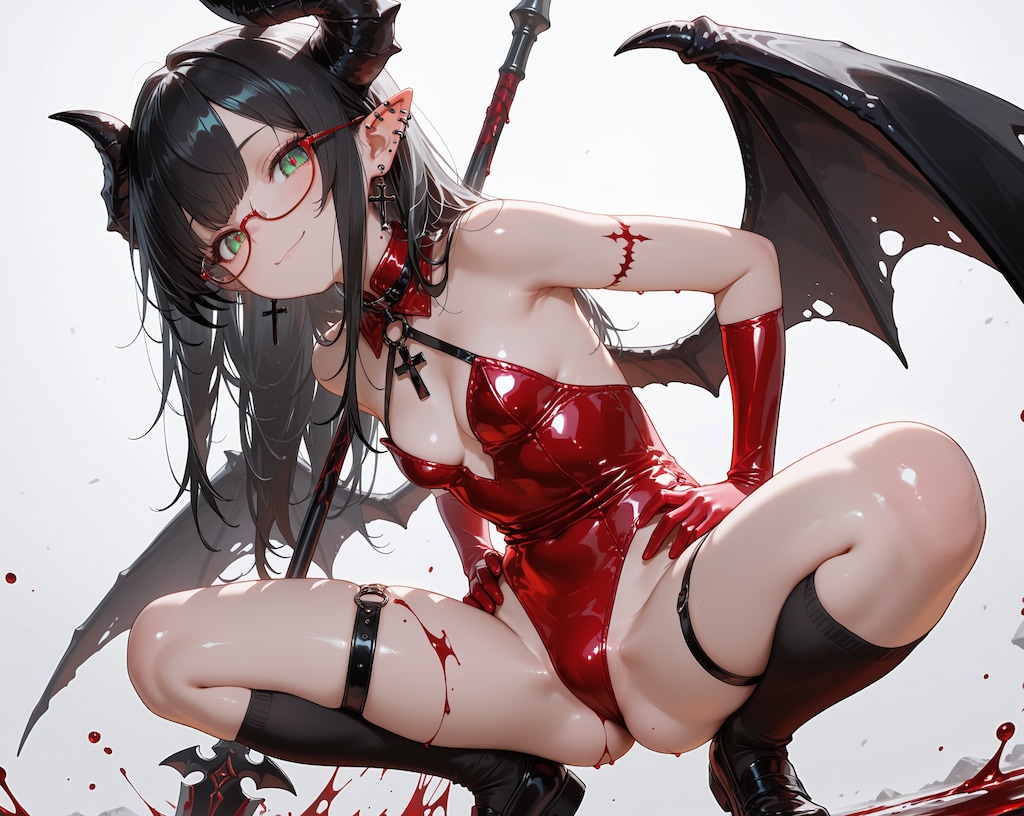 サキュバス？悪魔？メガネっ娘♪3