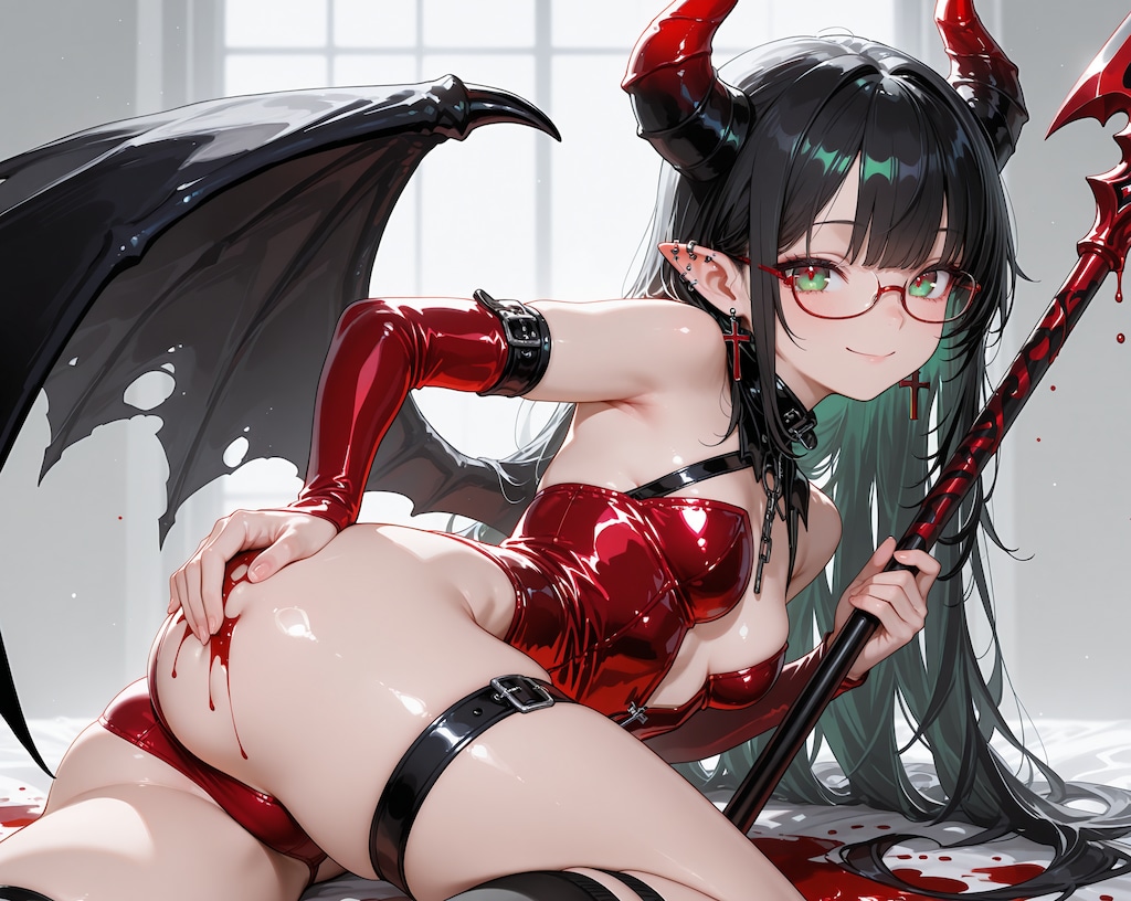 サキュバス？悪魔？メガネっ娘♪3