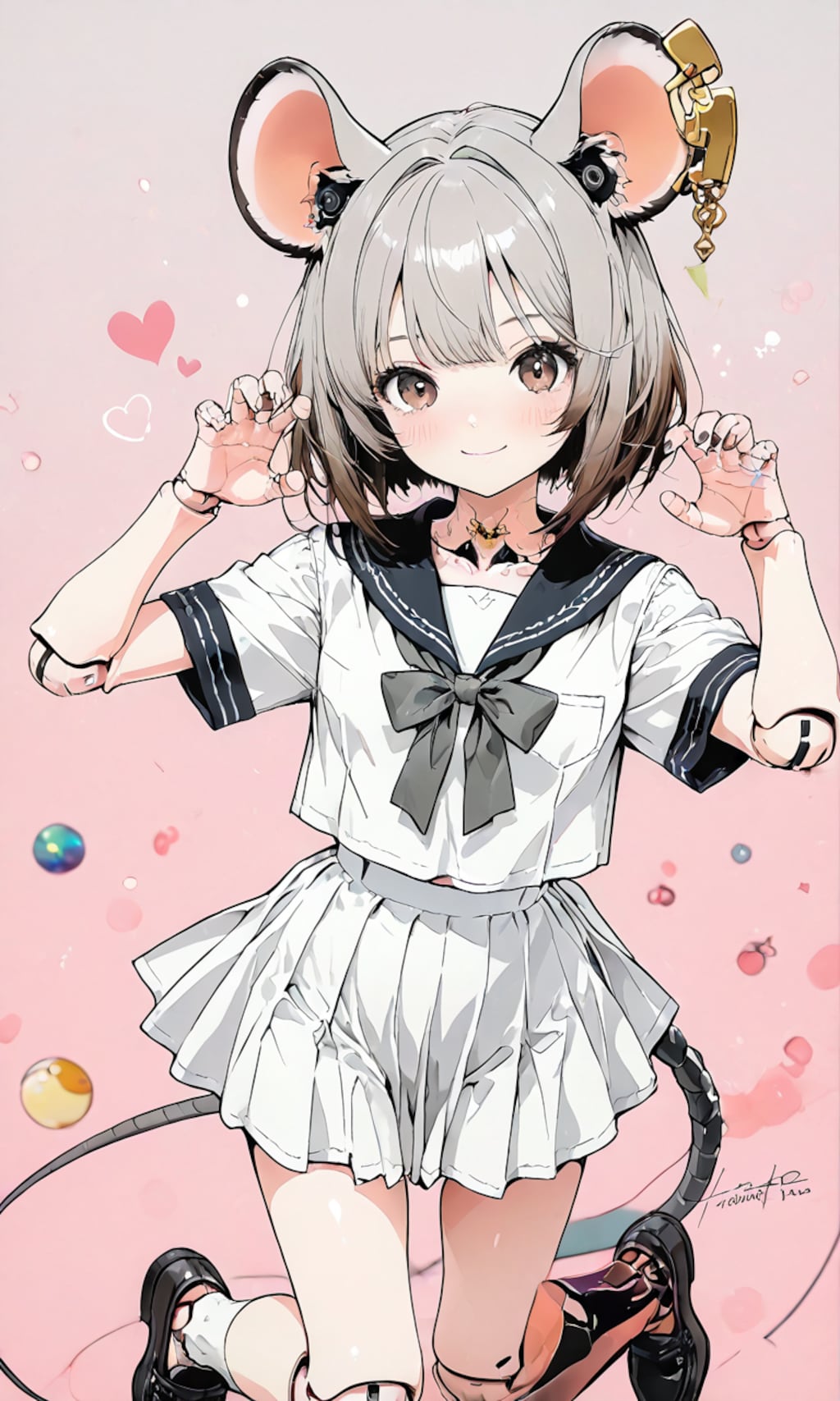 猫…ネズ耳ミミちゃん（全身義体少女）