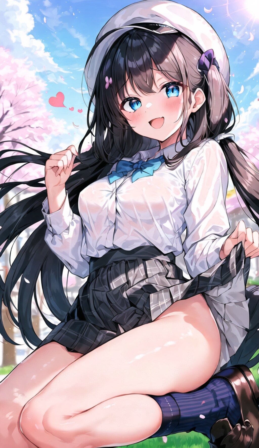 ”ほら、下着をつけてないよ”