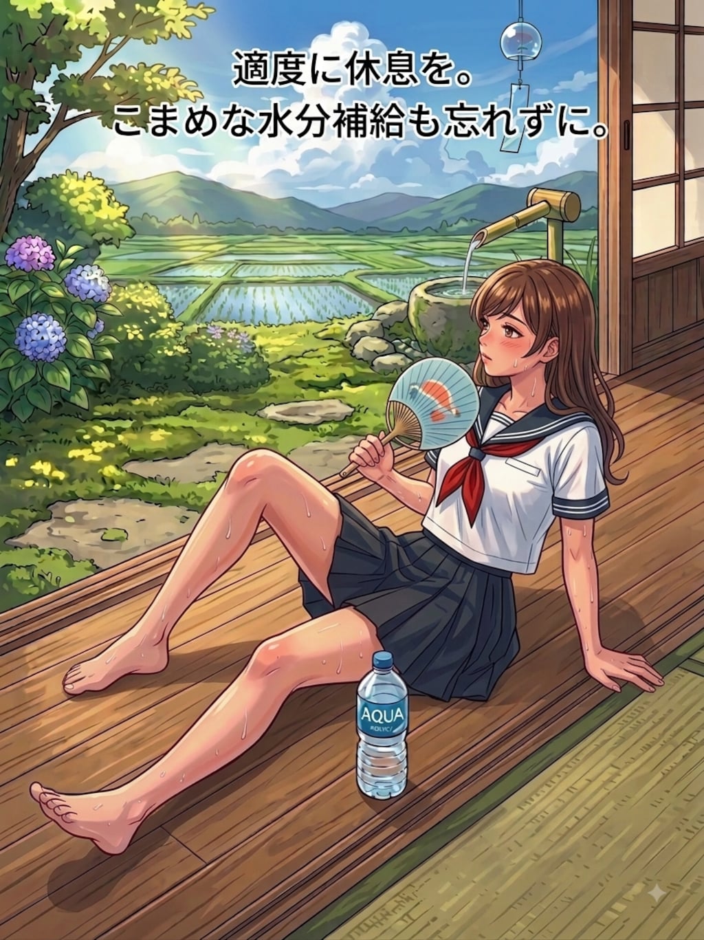 皆さん、今日もしっかり水分補給してね！30