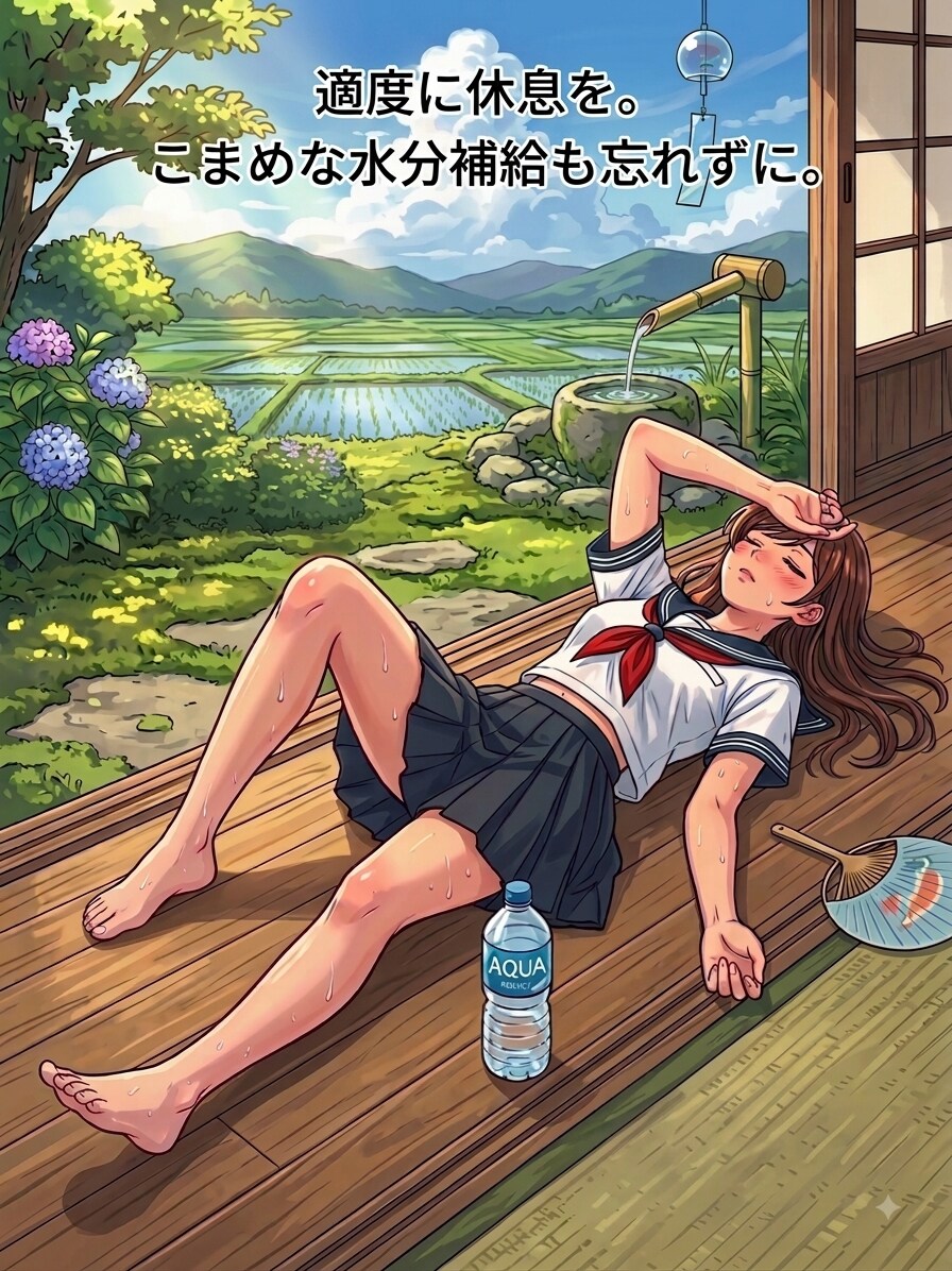 皆さん、今日もしっかり水分補給してね！30 | の人気AIイラスト・グラビア
