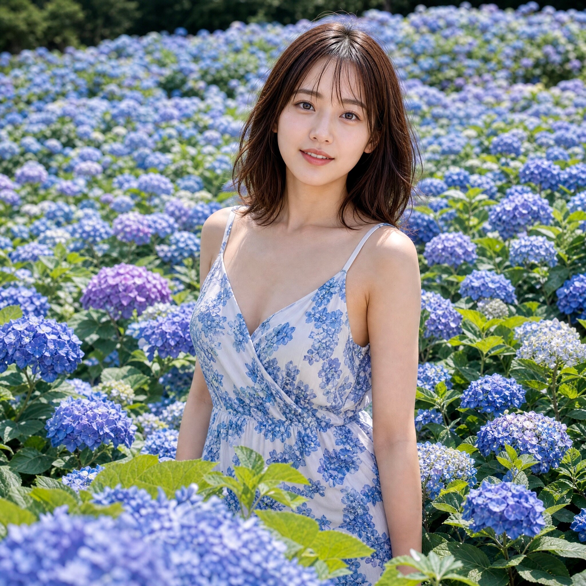 紫陽花の海