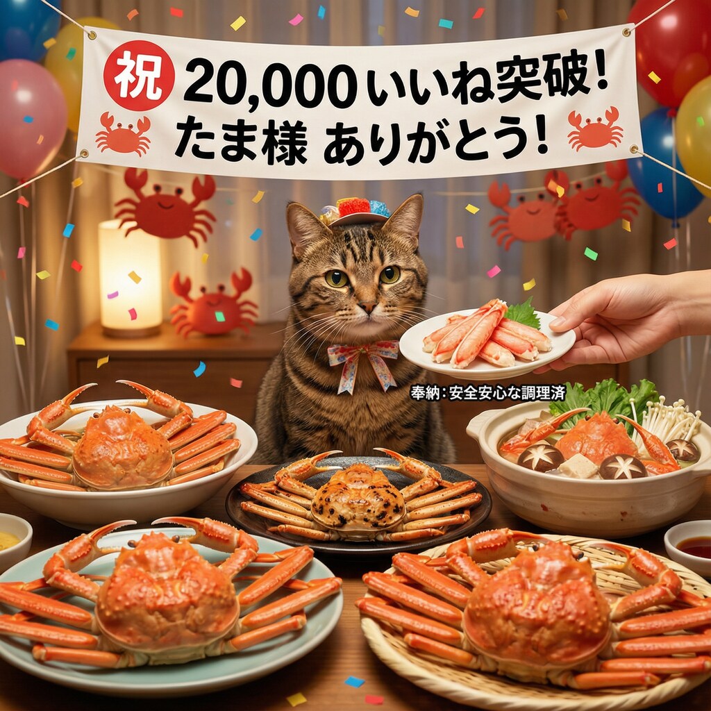 ㊗️20,000いいね蟹パーリィー🦀🎉