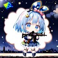 9月9日はチルノ⑨の日：SDXL版:2/3--[9枚] 6枚目