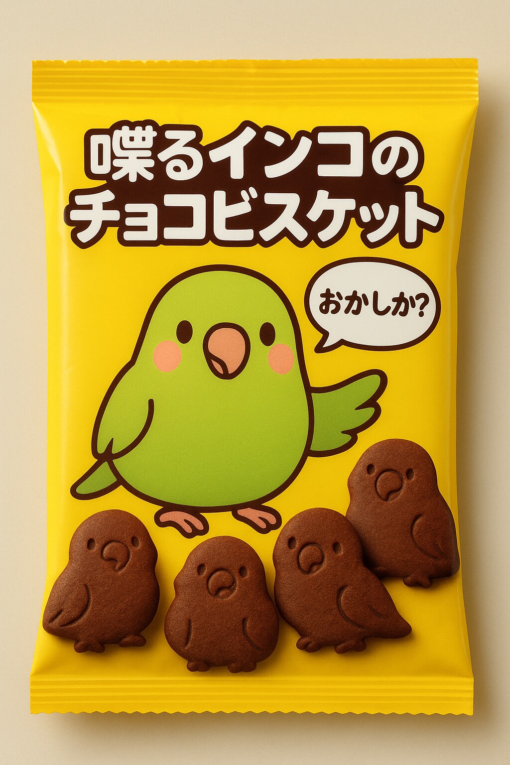 喋るインコのチョコビスケット