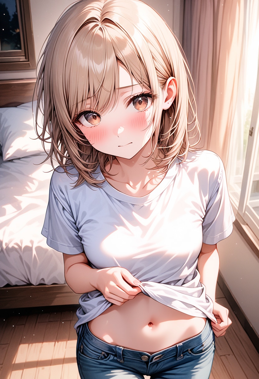 お､お腹…? | の人気AIイラスト・グラビア