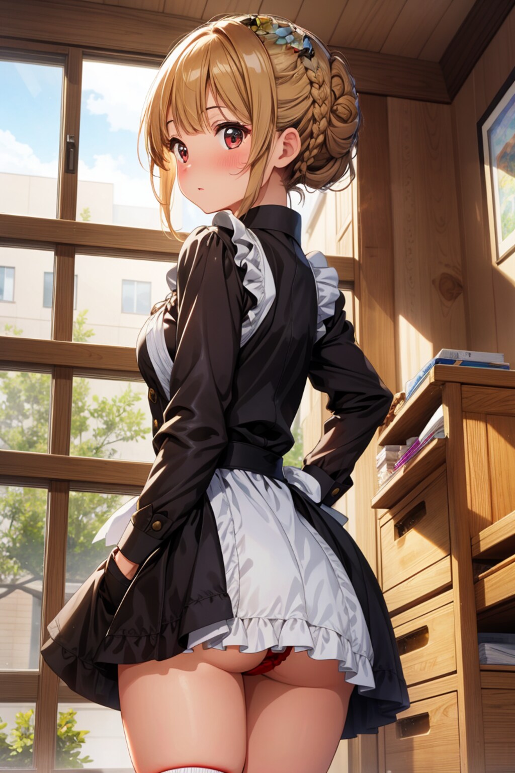 振り向きメイドちゃん