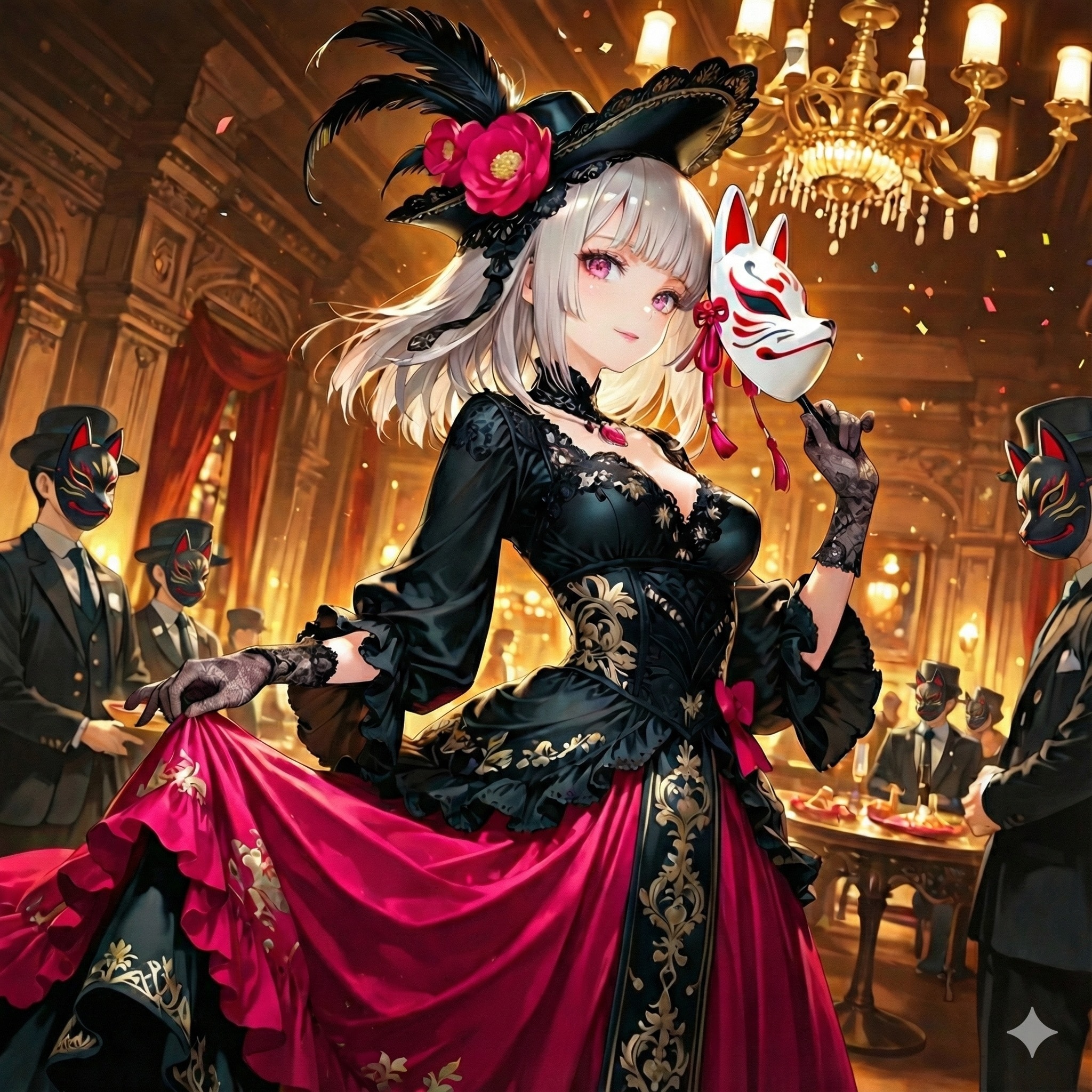 ヴェネチア✖️狐面（おはよう#203） | の人気AIイラスト・グラビア