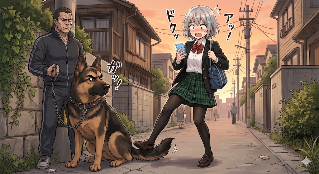 彩翔さんの歩きスマホ