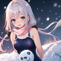 師匠。雪まつり会場はこちらです。 5枚目