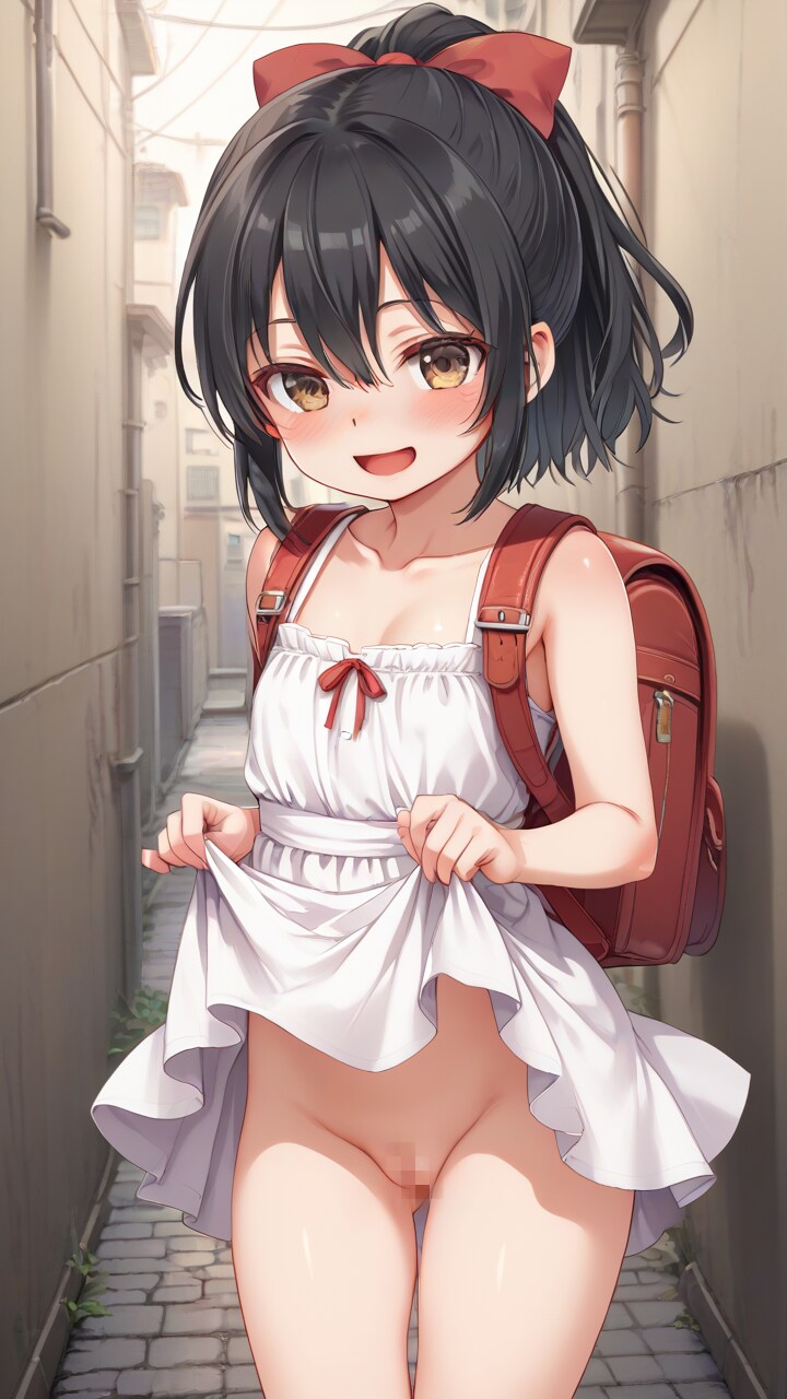 まなちゃんと路地裏えっち