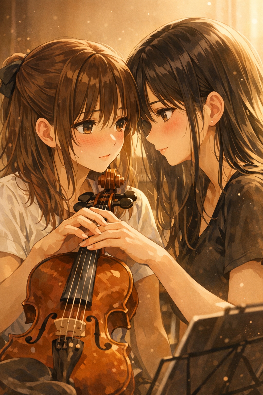 リハーサル室での静かな二重奏（オーケストラの日　01）