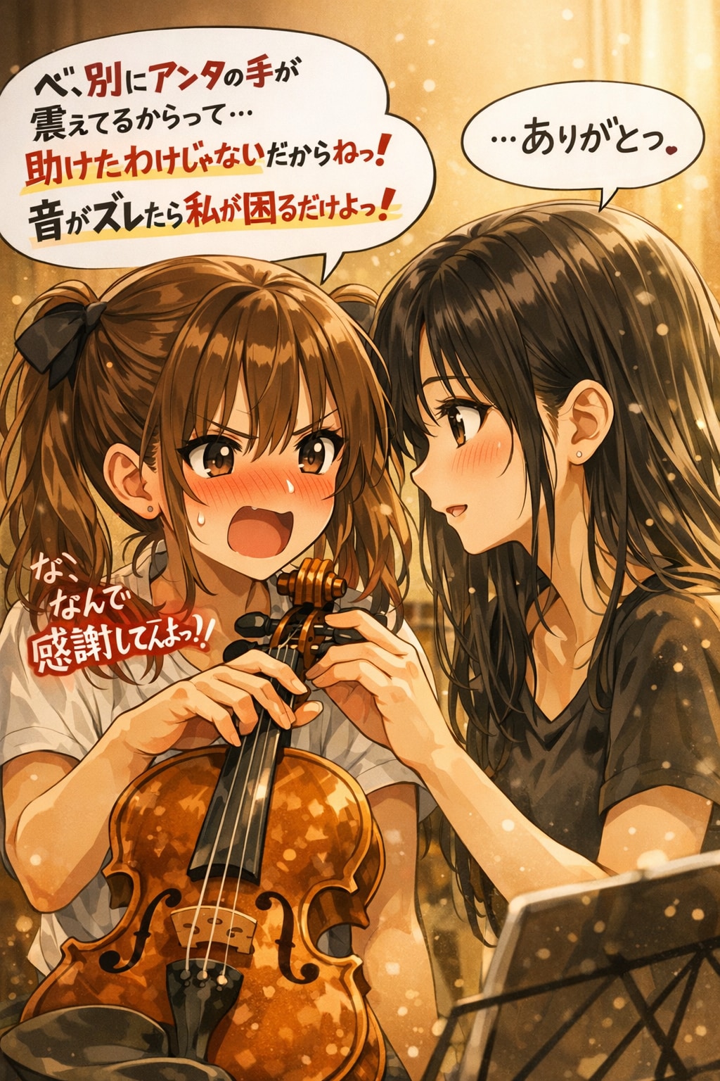 リハーサル室での静かな二重奏（オーケストラの日　01）