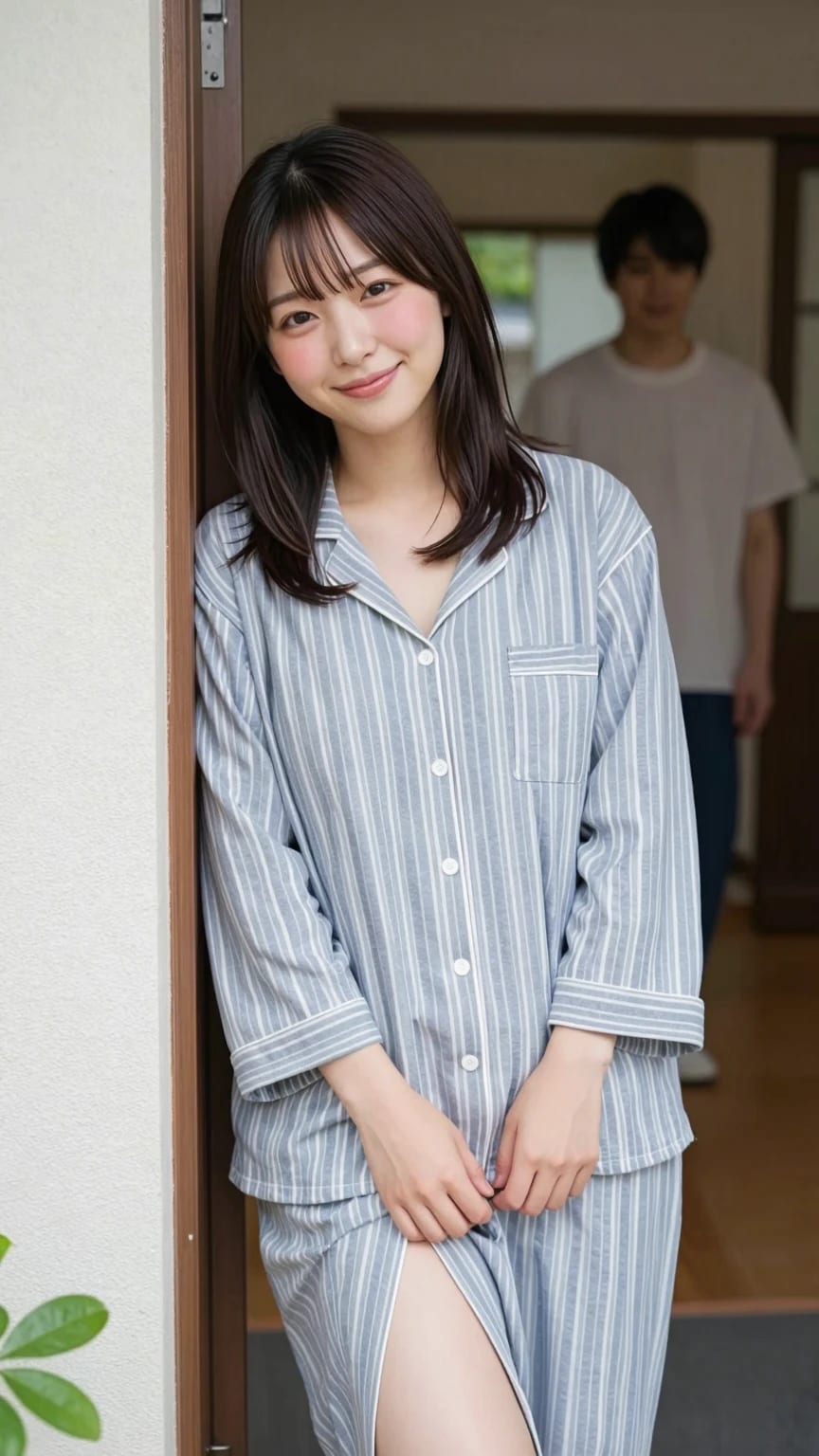 待っていた妻「おかえり～」